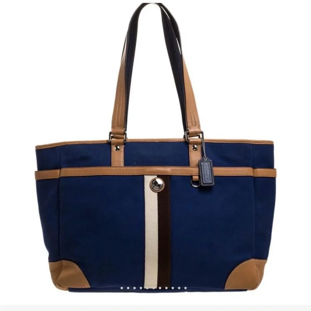 Coach Canvas Leather Baby Diaper Bag